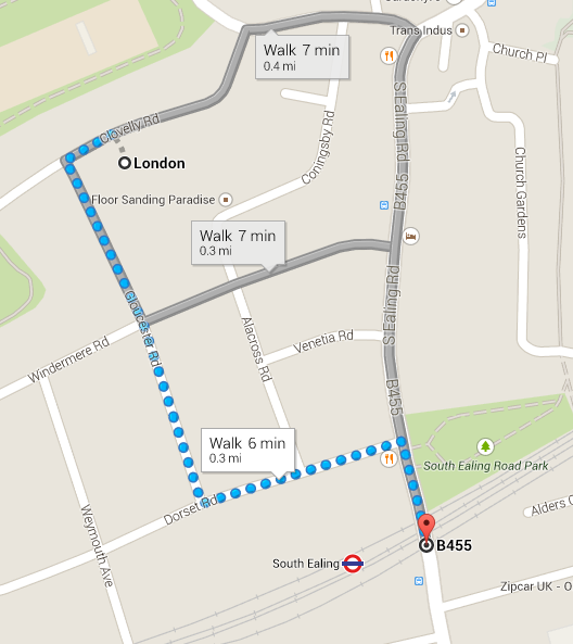 Clovelly Road walking Map